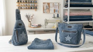 Bags from old jeans | Bolsos desde jeans antiguos | Upcycled Crafs 👜