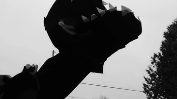 unfinished Godzilla 1954 Hand Puppet (Custom) Test