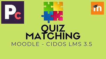 Buat Quiz - Matching : CIDOS LMS 3.5 | MOODLE