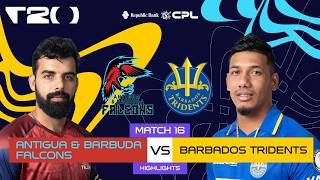 Highlights | Antigua & Barbuda Falcons vs Barbados Tridents | CPL 2026