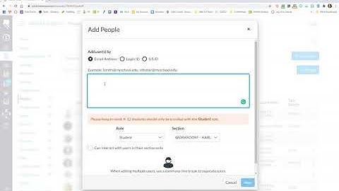 Adding People in Canvas LMS