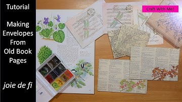 Tutorial Making Envelopes From Old Book Pages