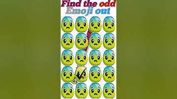 Memory Test 🥸 || Find The Odd Emoji Out || Emoji Puzzle Quiz || part 9 ||  #shorts #quiztime