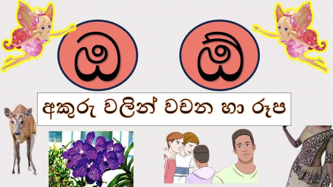 ඔ,ඕ අකුරු වලින් වචන හා රූප සහිතව-#රටා මවමු#sinhala alphabet-සිංහල හෝඩිය ...