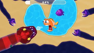 Mini game fishdom ads, help the little fish Part 24 Giant snake