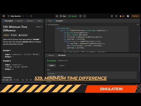 LEETCODE DAILY QUESTION 539 | Minimum Time Difference | Is Kabir Coding #programming #leetcode