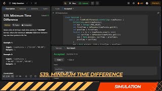 LEETCODE DAILY QUESTION 539 | Minimum Time Difference | Is Kabir Coding #programming #leetcode