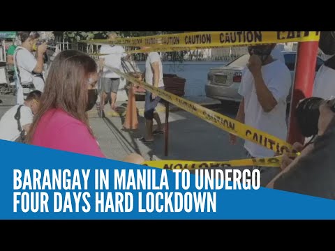 Barangay in Manila to undergo four days hard lockdown