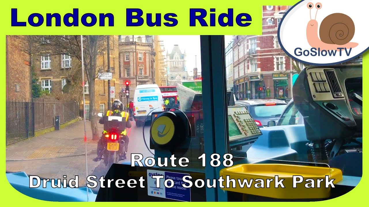 London Bus Ride | Druid Street To Southwark Park | Route 188 | Driver's POV | Slow TV | Episode 46