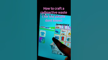 How to craft Radioactive Waste...#Roblox #Pop it trading
