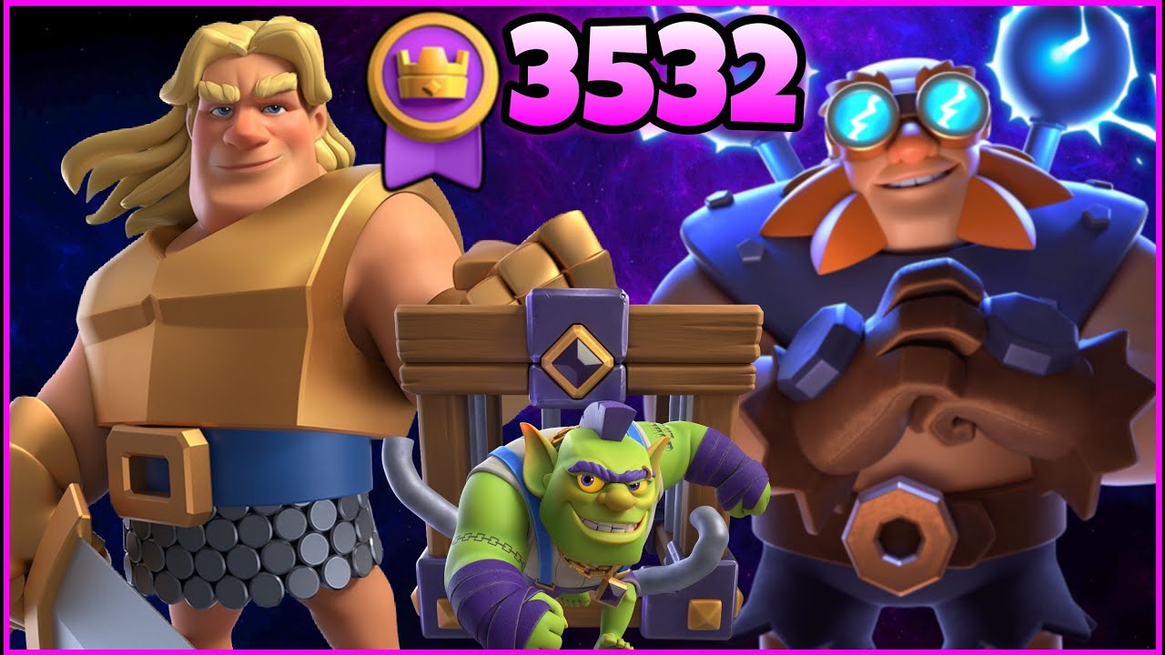 3532🥇 with Electro Giant Deck.!