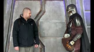 Meeting the Mandalorian - Disney Paris #mandolorian #starwars #mando #dindjarin #grogu #fun #love