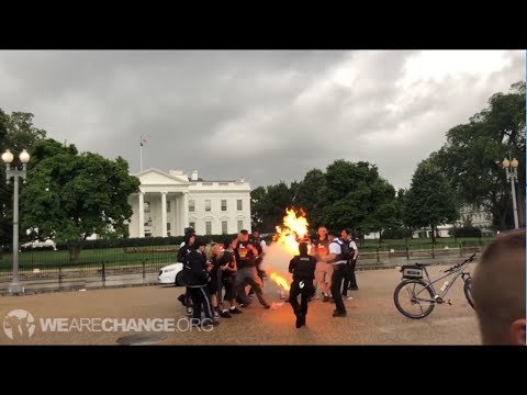 Fireballs, Clashes and Arrests Outside White House on July 4th Celebration! How American.