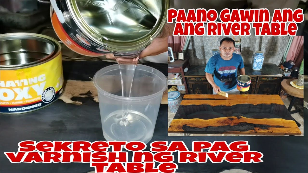 Paano Mag Varnish Ng River Table
