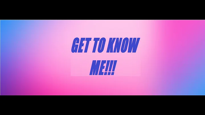 Get to know me