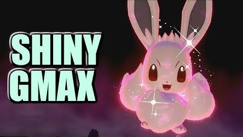 SHINY Gigantamax Eevee in Pokemon Sword and Shield