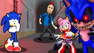 SONIC SAVES AMY FROM SONIC.EXE IN SIRON COP