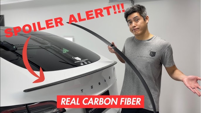 Carbon Fiber Spoiler? Tesla Model Y Long Range - HALOBLK 