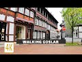 Walking Goslar.The old, half-timbered, German city of Goslar. Walking Germany.