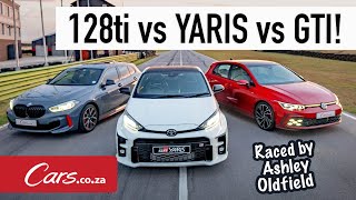 Track Race! GR Yaris vs Golf 8 GTI vs BMW 128ti in a hot-lap shootout Track Race! GR Yaris vs Golf 8 GTI vs BMW 128ti in a hot-lap shootout
