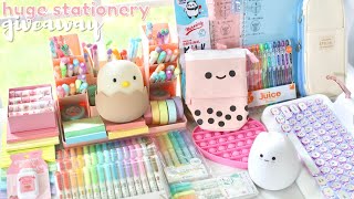 Huge school supplies haul ✨ stationery giveaway 2021