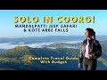 SOLO in Coorg | Mandalpatti Sunrise Trek & Kote Abbe Falls | Travel Guide with Budget | Ritu Biswas