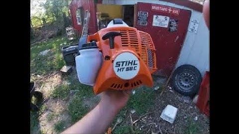 New Stihl HT-56c Pole Saw First Start and Test Cuts Our Initial Thoughts