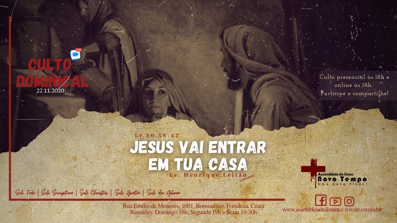 Jesus vai entrar na tua casa