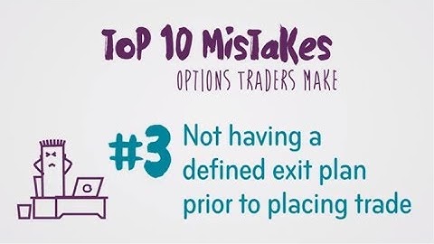 Options Trading Mistake #3: Having No Exit Plan