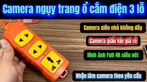 Camera ngụy trang ổ cắm điện chịu nhiệt 3 lỗ cắm , camera siêu nhỏ không dây camera giấu kín giá rẻ