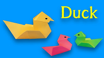 How to Fold an Origami Duck - Easy step by step Amazing Duck - Easy Origami