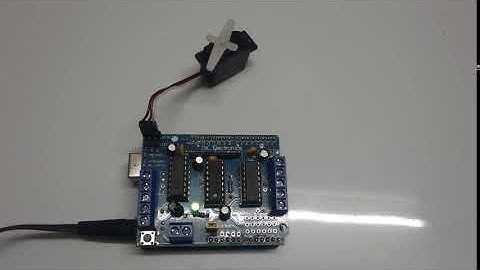 Servo Motor control using L293D Motor Shield and Arduino