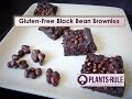 Glutenfree vegan black bean brownies 40 second recipe from plantsrule