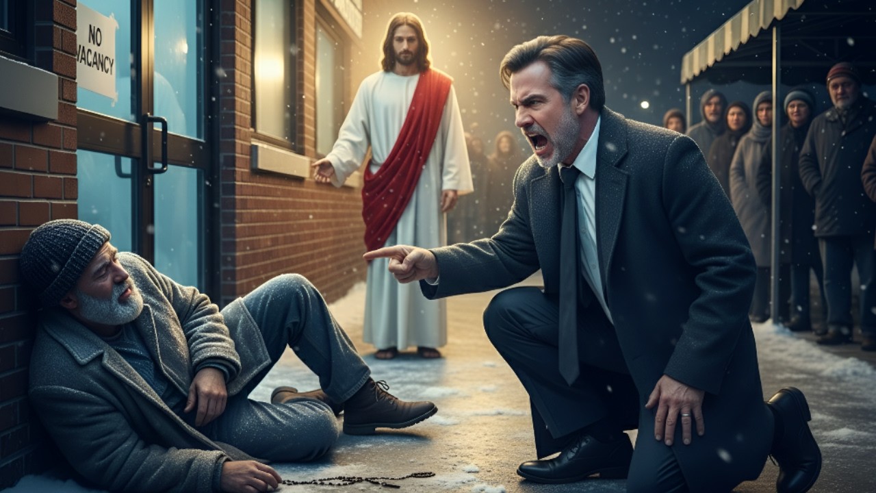El Millonario Se Negó a Ayudar al Desconocido que Se Congelaba — Hasta que Jesús Pronunció Su Nombre
