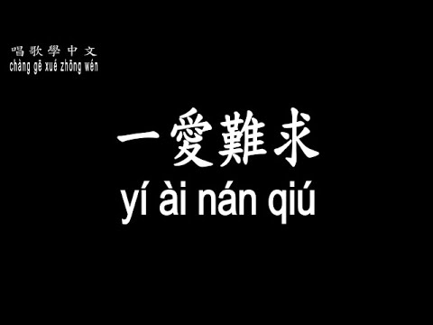 【唱歌學中文】►徐佳瑩 / 一愛難求◀ ► Lala Xu / Love is hard to find ◀『美得奪他魂魄 一直在他心裡閃爍』【動態歌詞中文、拼音Lyrics】