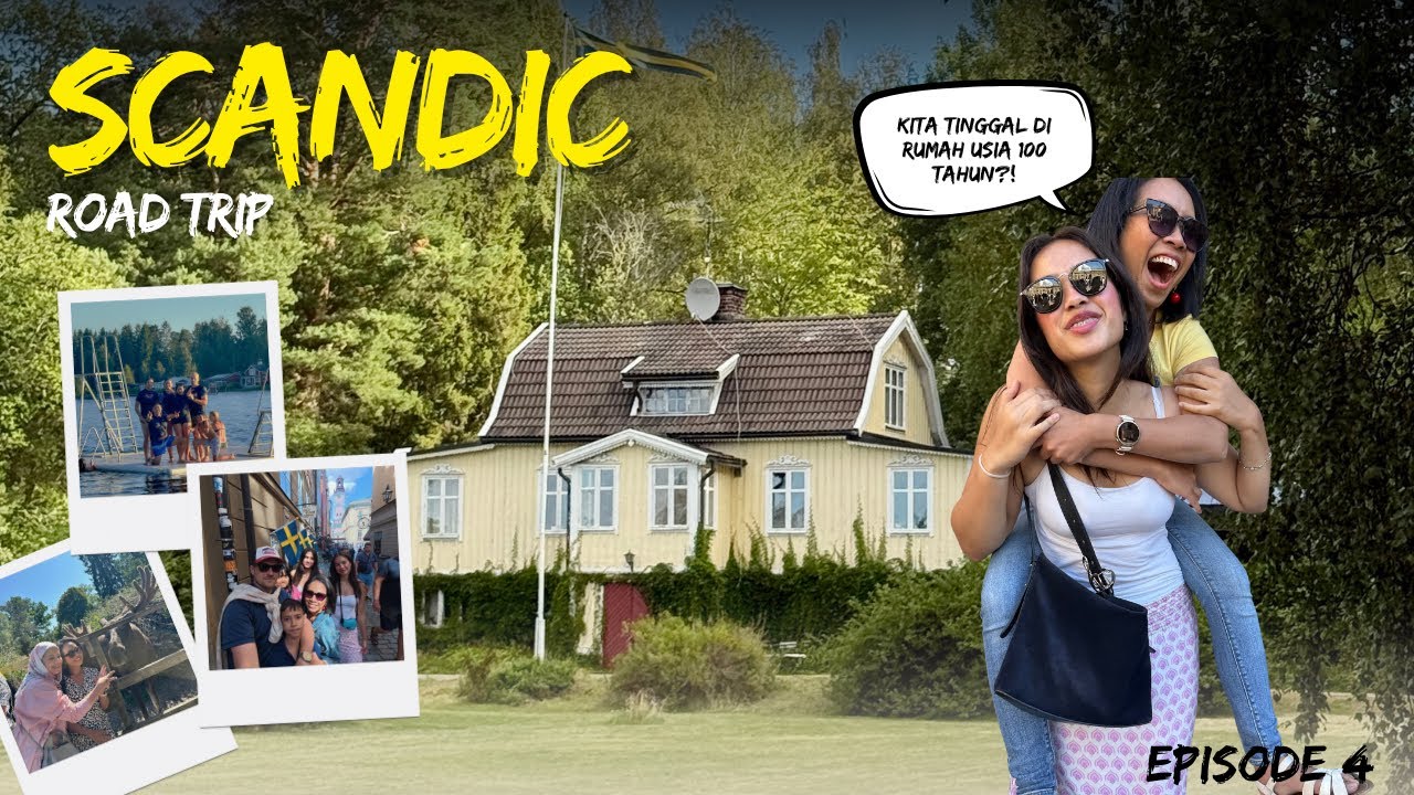 Road Trip to Scandic EP 4 | Kami Tinggal di Rumah Usia 100 Tahun?! | Sweden Stopover Adventure 