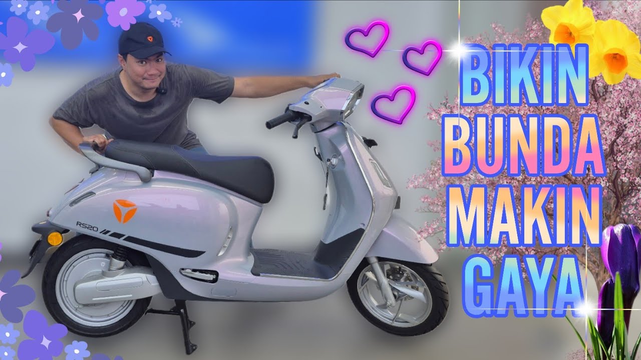 LEBIH MURAH DARI BEAT & MIO‼️MOTOR LISTRIK YADEA BERGAYA 'VESPA' | YADEA RS20