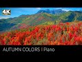 8 HOURS of 4K Beautiful Autumn Nature Scenes + Relaxing Music &amp; Soothing Stress Relief Piano Music