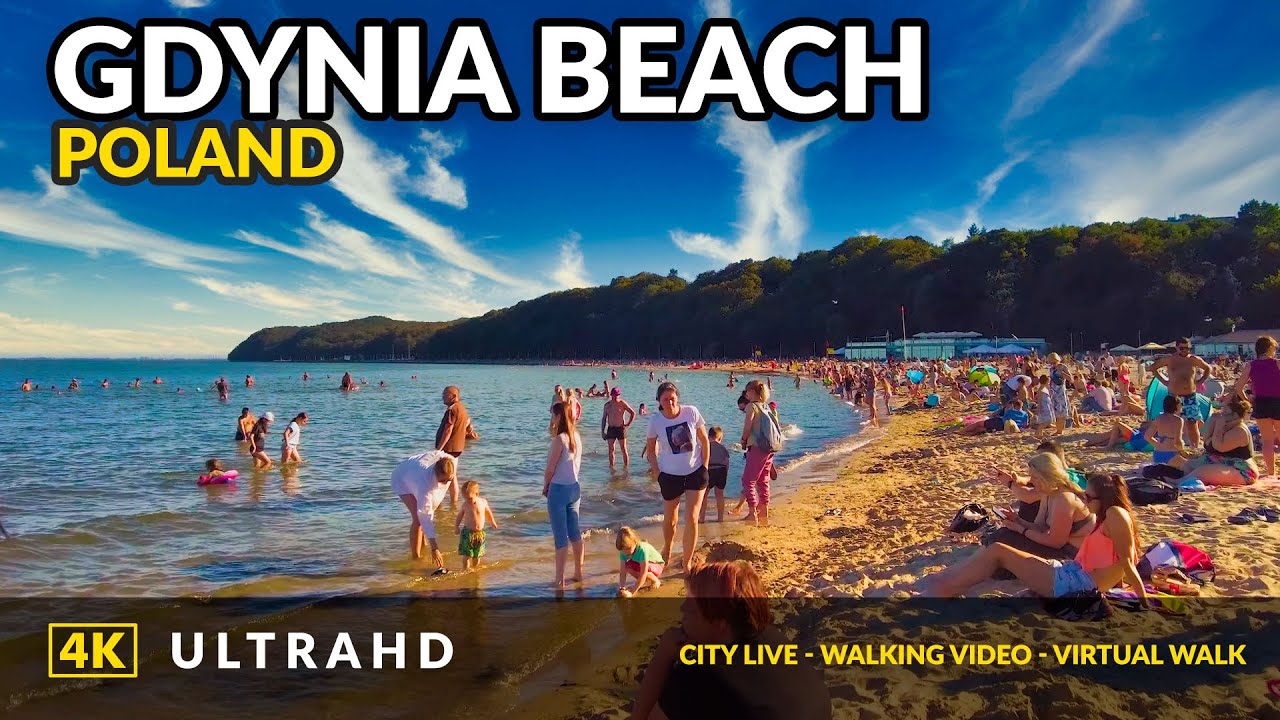 4K Gdynia Beaches ️ Walking Tour to Experience the Best of Poland's