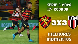 Sport x Botafogo SP | Melhores Momentos e Gols | Serie B 2026 #sport #botafogosp #serieb