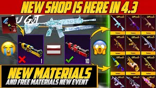 New Materials And New Shop In 4.3 Update | 4.3 Update New Changes Free Materials And Gun Skin |PUBGM screenshot 4