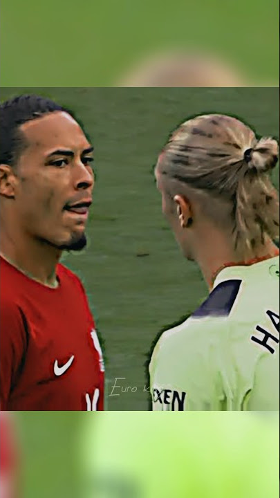 Van Dijk vs Haaland 🥶 #football #shorts #capcut