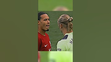 Van Dijk vs Haaland 🥶 #football #shorts #capcut