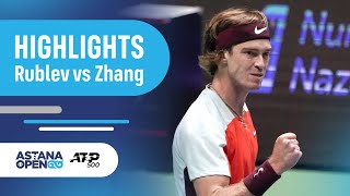 Highlights | Rublev vs Zhang | Astana Open ATP 500