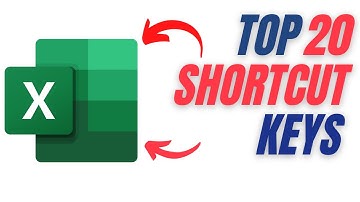 Top 20 Excel shortcut keys you SHOULD know in 2022!