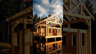 The Ultimate Lakeside Cabin Build ✨ #shorts #timelapse