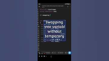swapping three variable without temporary variable in c++ #programming #shorts #youtube #c++