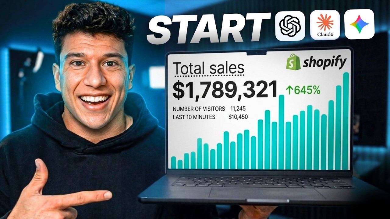 I Tried Starting A Dropshipping Brand 100% With AI... Just Copy Me