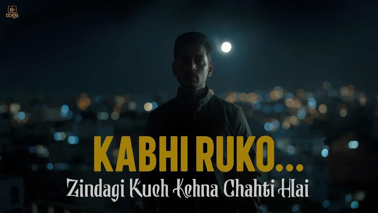 💓 Kabhi Ruko, Kabhi Suno🌙|Deep Life Poetry | Calm Hindi Shayari | 