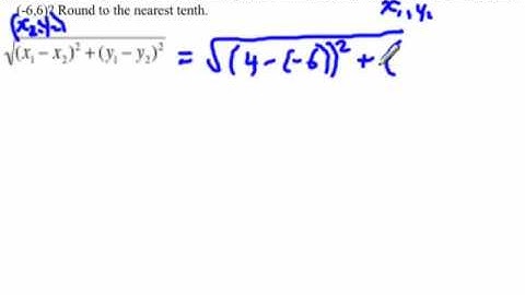 Length of a line segment using formula and coordinates
